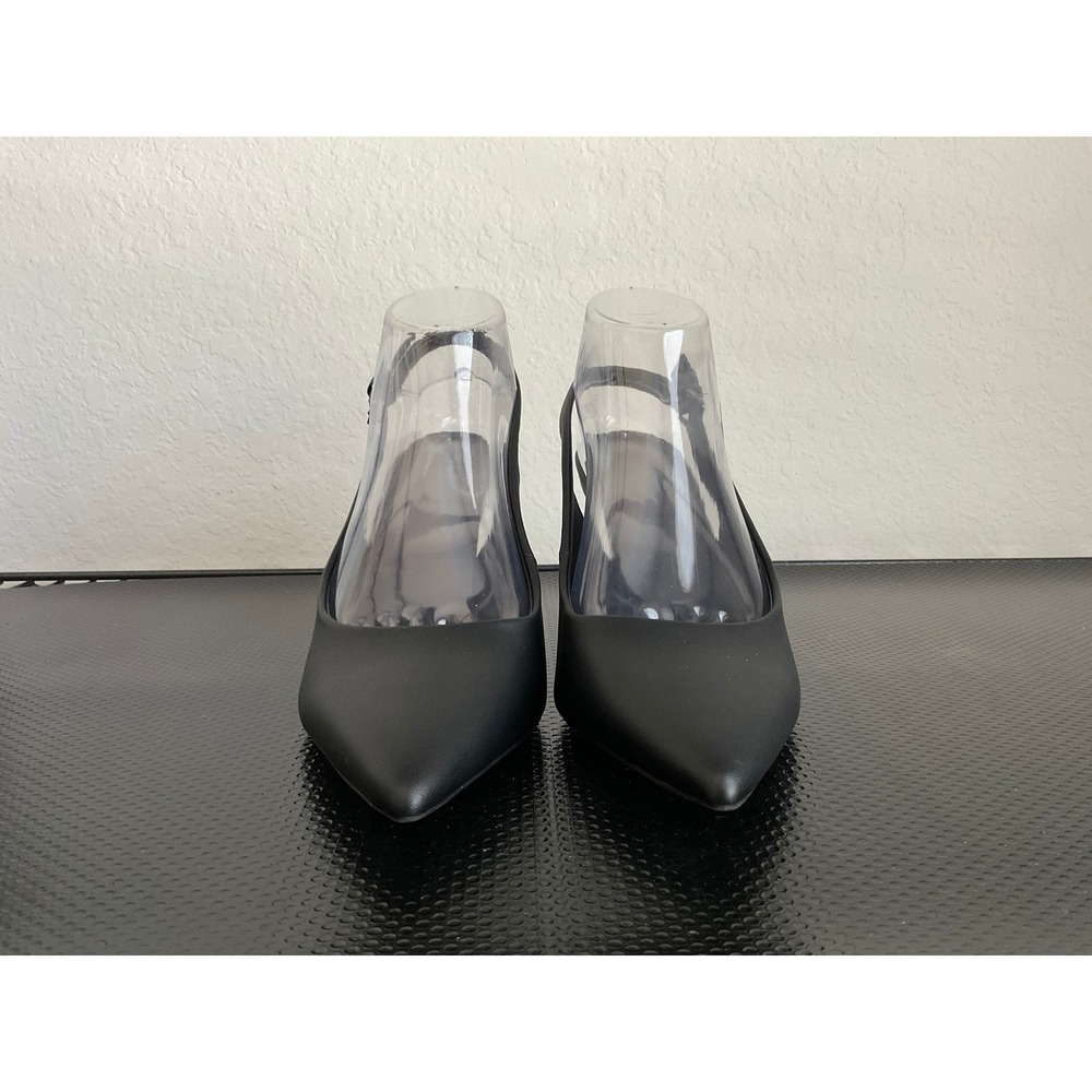 Nordstrom Rack Priscilla Black Slingback Pointed Toe Heels Womens 8.5M - Picture 12 of 16
